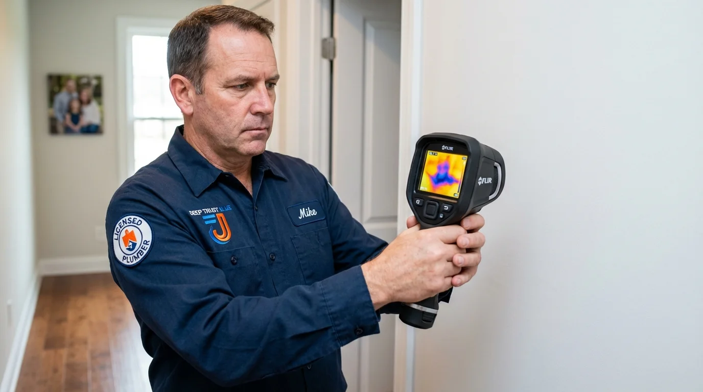 Thermal imaging leak detection by Johns Plumbing LLC in Buffalo Grove